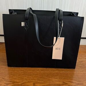 Beis The Work Tote in Black,BNWT